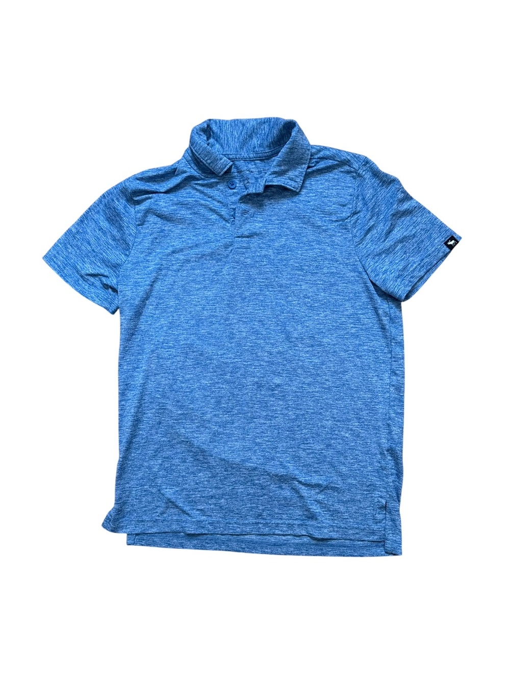 Abercrombie Kids Air Knit Active Polo Shirt Size 11/12 Blue Quick Dry Wicking